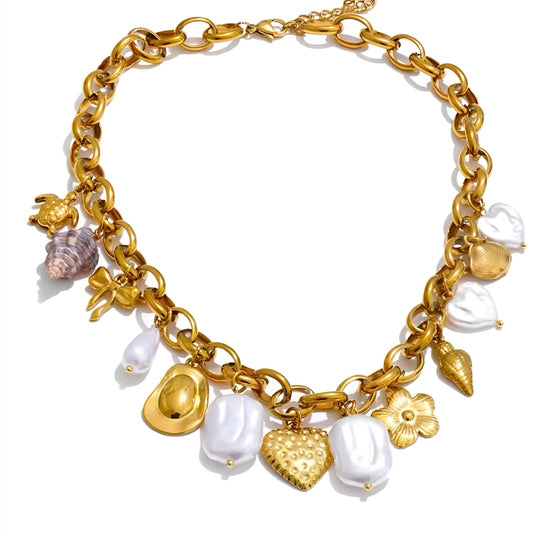 Golden Shell Necklace