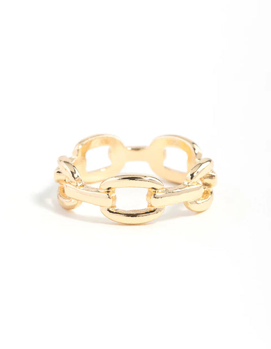 Gold Link Ring