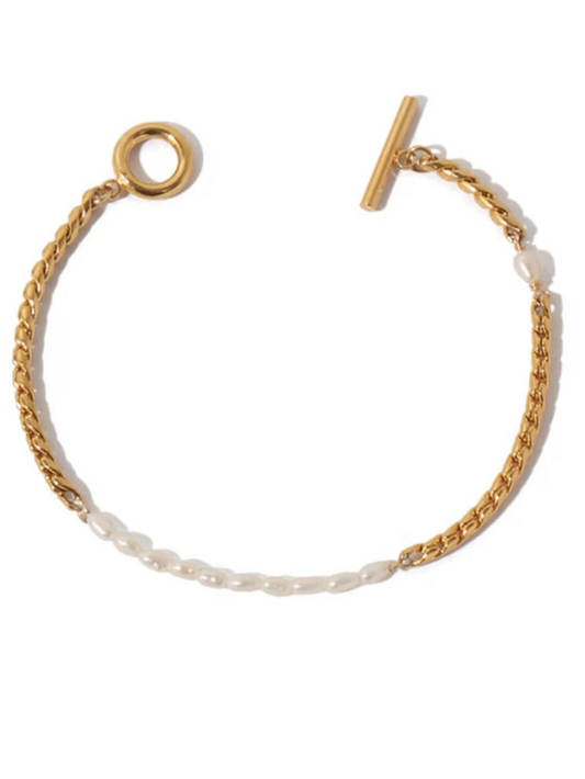 Pearl OT Buckle Bracelet