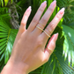 14k Gold Filled CZ Half Band Ring