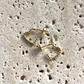 18k Gold Filled Heart Beaded Shaped Hoop