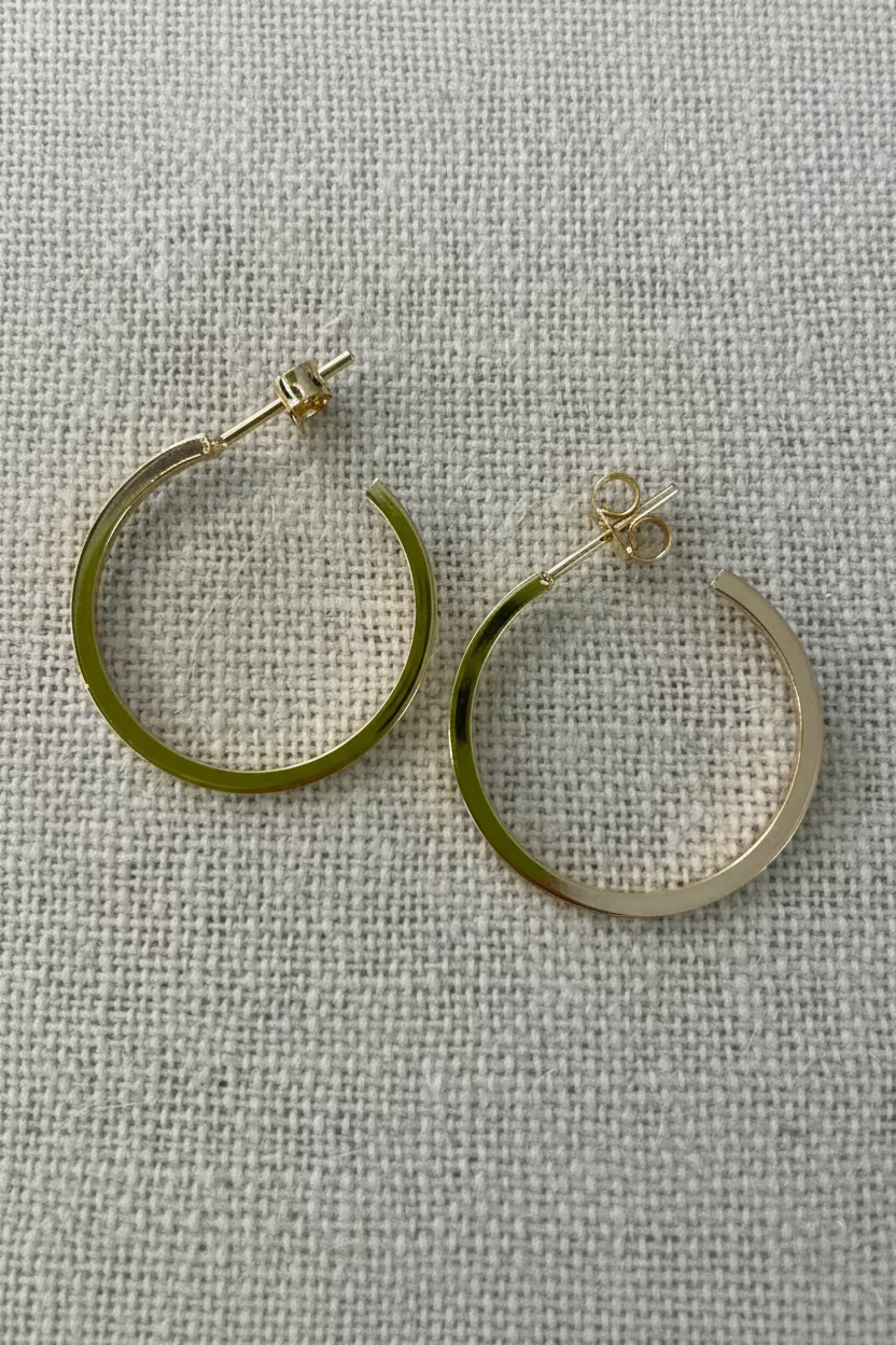C-Hoop Gold Filled Earrings