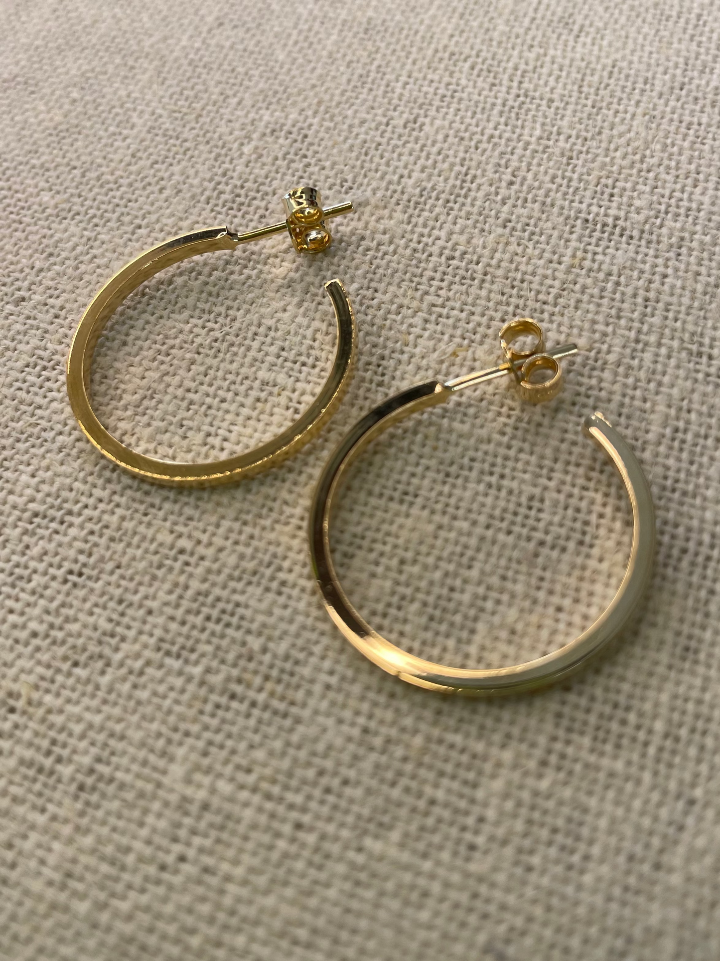 C-Hoop Gold Filled Earrings