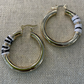 18k Gold Filled Safari Hoop Earrings