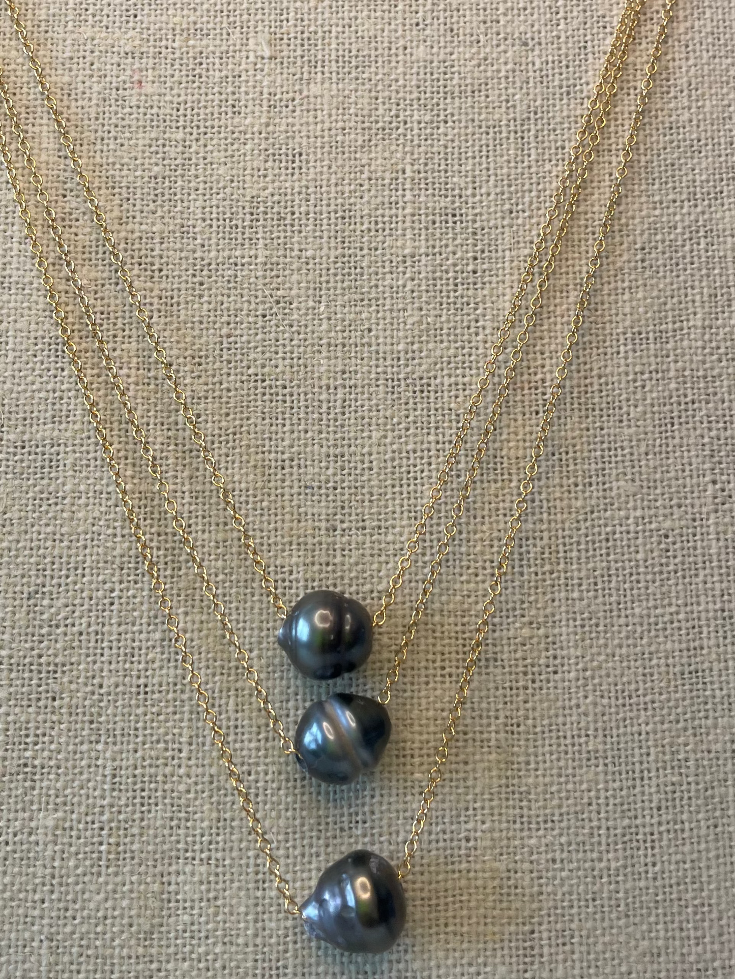 14k Gold Filled Tahitian Pearl Necklace