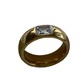 Gold Square Diamond Ring