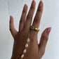 Gold Square Diamond Ring