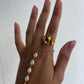 Wavy Gold Textured Ring