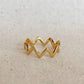 18k Gold Filled Midi-Zigzag Ring